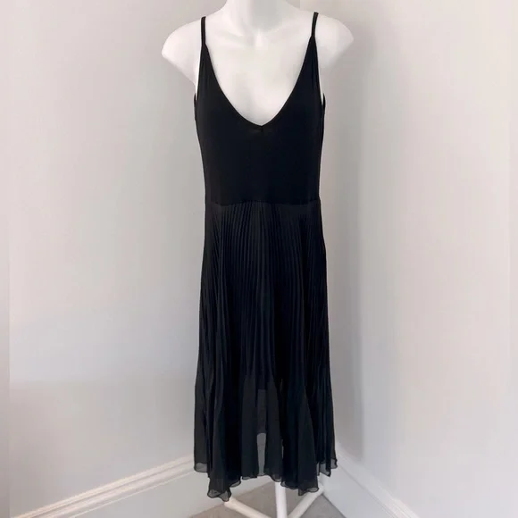 see you monday black dress Black slim fit long-sleeved Midi Dress Black / M main image 0